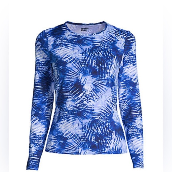 Lands' End Other - Women's Crew Neck Long Sleeve UPF 50 Sun Protection Modest Swim Tee-NWT